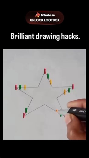 trend_tok_hub on Instagram: "This X post is a reply from praising a viral art video as "brilliant drawing hacks," referring to a tutorial where pins and colored strings form a star outline, later filled with hand-holding stick figures in diverse colors. The original video, posted by Turkish art account showcases a step-by-step process using basic supplies to create an uplifting scene symbolizing unity, amassing over 40,000 likes in under two days. Such hacks align with growing online trends in a