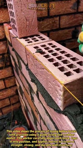 Perfect Bricklaying Trick! Fast Wall Building Method #construction #bricklaying #DIY