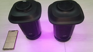 Sky Tower Bluetooth Speaker with LED Lights, Wireless Loud Stereo Sound Lantern Speakers, TWS True Wireless Stereo Pairing Patio Speakers