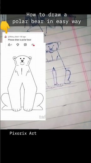 Polar bear digital art easy way #polarbear #polarbearart #art #illustrative #viralart #icebears #fyy