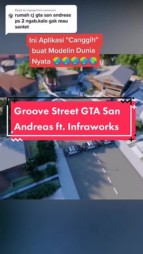 Remake Groove Street with Infraworks in GTA San Andreas