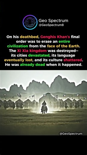 Genghis Khan’s Final Order ☠️ #genghiskhan