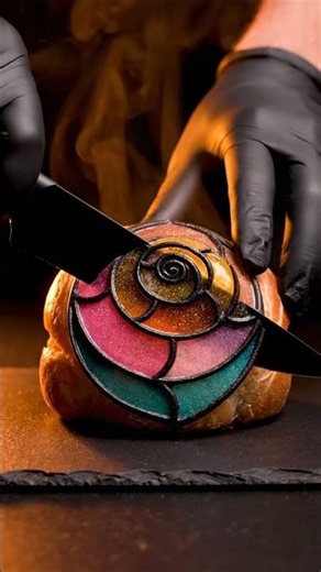 The Stained-Glass Concha 🐚 ASMR (a cathedral you can eat)