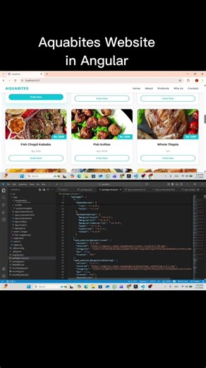 Website in Angular Framework #webdevelopment #webdesign #website #angular #shorts