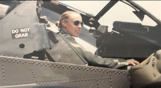 Kristen Ohliger, first female Apache pilot in the National Guard