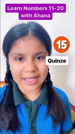 || learn French Numbers 11-20 || french pronunciation || learn Numbers in french with Ahana ||