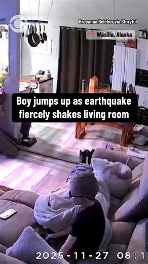 A boy watching TV on Thanksgiving morning was suddenly jolted by a 6.0 magnitude earthquake in the family’s living room in Alaska on Thursday. The Alaska Earthquake Center said there was “no significant damage reported, likely because the earthquake was so deep, but people were certainly shaken thoroughly.” | CBS News