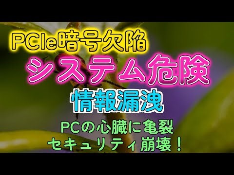 【ヤバすぎ】PCIe 5.0+の暗号に脆弱性発覚！お前らのPCも危険かも？