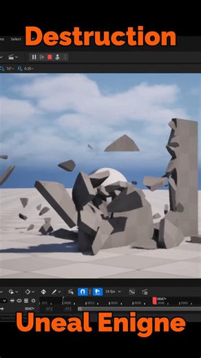 Unreal Engine Destruction Breakdown | Fracture Basics #shorts #unrealengine #destruction