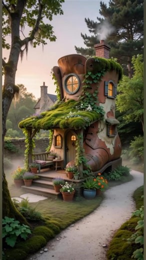 I build a tiny house inside a Giant Boot! #shorts #tinyhouse