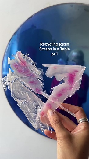 Upcycling Resin Scraps into Unique Table Designs
