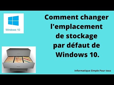 How to change the default storage location in Windows 10?