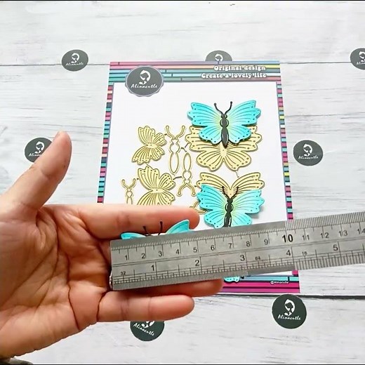NEW RELEASE 4pc butterfly metal die #Alinacutle #AlinaCraft #papercraft #amazon #temu #butterfly