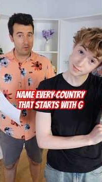 Countries that start with G Challenge | #geography #countries #challenge #familygamenight