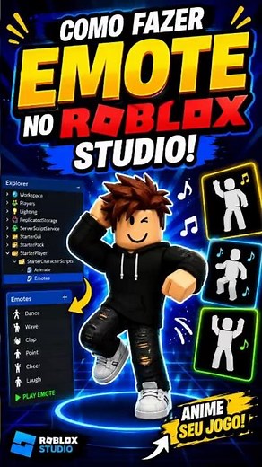 HOW TO MAKE AN EMOTE SYSTEM IN ROBLOX STUDIO GAME CREATION