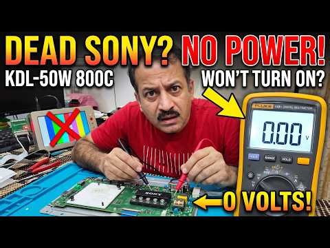 How to Fix a Dead Sony Bravia KDL-50W800C (No Power)