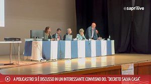 🔴 A POLICASTRO SI È DISCUSSO IN UN INTERESSANTE CONVEGNO DEL "DECRETO SALVA CASA" 🔴 Si è tenuto presso il Cineteatro “Tempio del Popolo” di Policastro Bussentino un interessante convengo sul tema del “Decreto salva casa”. Un incontro molto importante, voluto ed organizzato dal l’amministrazione comunale guidata dal Sindaco di Santa Marina Giovanni Fortunato insieme all’Ordine degli Ingegneri di Salerno, nel quale si è discusso sulle opportunità della nuova legge in vigore da luglio ma anche de
