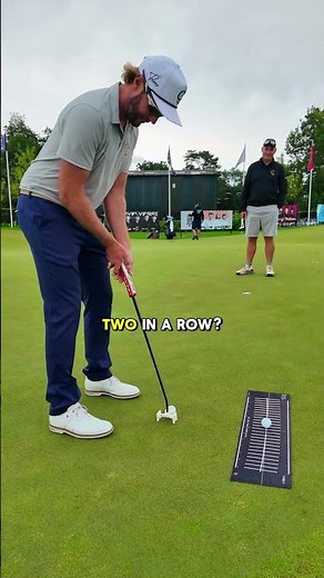 I gave a tour pro the 'minus loft' putter... that sound 😂🔊