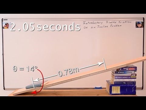 Introductory Kinetic Friction on an Incline Problem