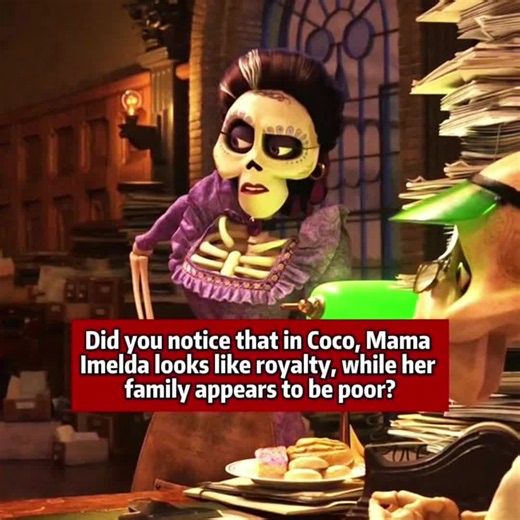 Did you notice that in Coco, Mama Imelda looks like royalty, while her family appears to be poor?#animation #celebrity #coco