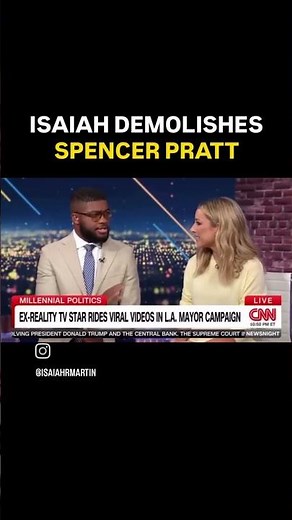 🔥 Isaiah Martin HUMiliates Spencer Pratt LIVE on CNN?! #CNN #Politics #SpencerPratt