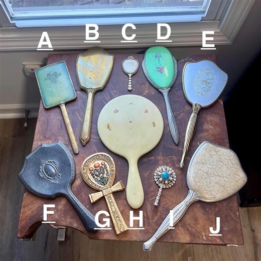 Vintage Vanity Hand Mirror Collection | Ornate Dressing Table Mirrors | Antique Vanity Decor | Collectible Handheld Mirrors - Etsy