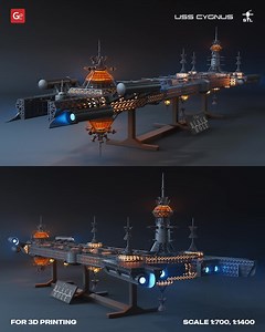Step inside the void with the USS Cygnus, an eerie spacecraft from The Black Hole, now available as a stunning 3D print model! From its cathedral-like hull to the skeletal framework of its trusses, every detail has been captured by our talented contributing artist. Print the inner core in clear filament, drop in LED strips for that ghostly glow, and watch this space-gothic marvel come to life on your shelf! 👇 https://www.gambody.com/premium/uss-cygnus | Gambody - 3D Printing Marketplace