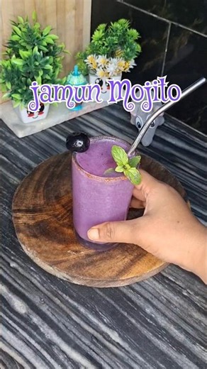 Jamun Mojito Recipe 🍸 | Refreshing Summer Special Energy Drink | Easy Jamun Mojito at home #mojito