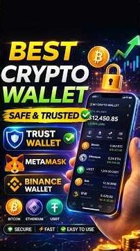 Best Crypto Wallet 🔐 Safe & Trusted Wallets | XM Deposit ke liye Best Wallets. #binance #crypto