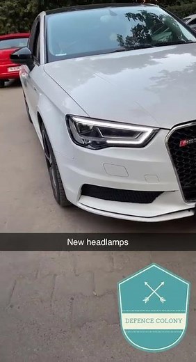 Audi A3 full led headlights with matrix indicators and scanning function