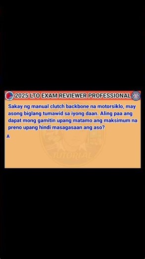 LTO EXAM REVIEWER FOR PROFESSIONAL DRIVER'S LICENSE PART 1733