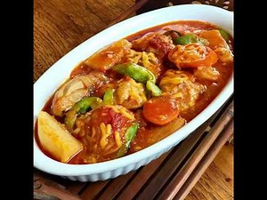 Chicken Afritada with Cheese
