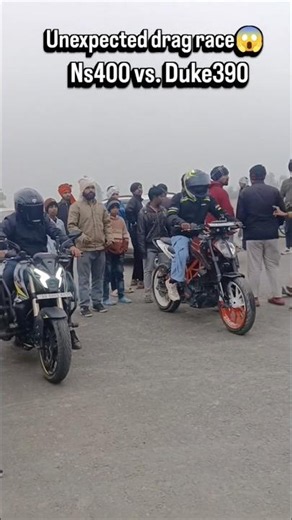 NS400 🤡 vs Duke 39T 🚀 Drag Race | Full Speed Battle 😱 End Tak Dekho Winner Kaun Bana 🏁#dragrace