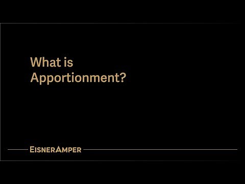What is Apportionment?