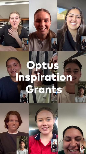 Optus Inspiration Grant Recipients Surprised by Steph Catley, Dan Ricciardo, and Ellie Cole