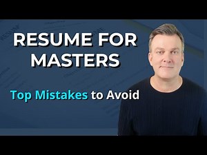 Resume for Masters Applications | Format, Examples & Common Mistakes