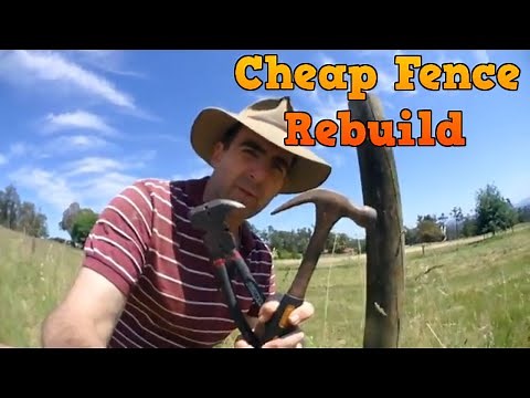 How to fix a fence on a budget