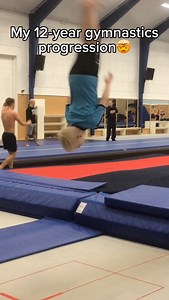 6.5M views · 205K reactions | Insane progression!勞 #airtrack #gymnast #gymnastics #tumbler #flips #FaceOff #flip #salto #tumbling #trampoline | Frederik Bækhøj Skaaning | Facebook