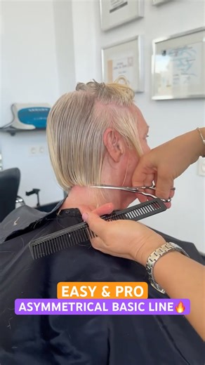 Easy and Pro Asymmetrical Bob Basic Line: Complete Tutorial Linked Below! 🔥🔥🔥