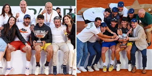 WATCH: Carlos Alcaraz all smiles as he celebrates maiden French Open win with family, coach Juan Carlos Ferrero & team