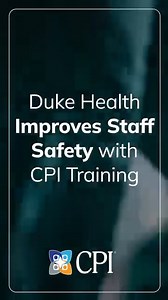 Duke Health partnered with CPI to implement system-wide de-escalation training, improving staff safety and reducing turnover. Learn more: https://bit.ly/3XbzHL0 | Crisis Prevention Institute