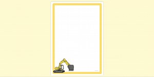Simple Blank Digger Page Border