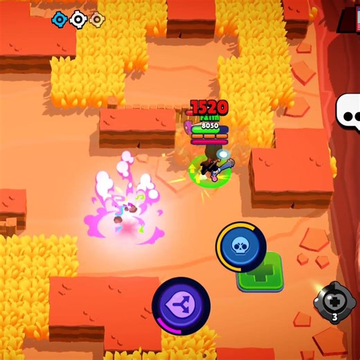 Bibi winner vs 3 🥱 #brawlstars