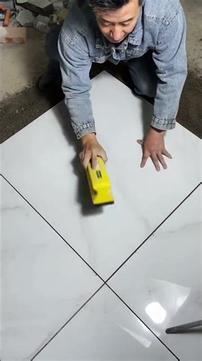 ​Fast Tile Installation Hack: Leveling and Setting with a Rubber Hand Float