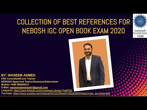 NEBOSH IGC 1 OBE Sources of Information & Referencing.