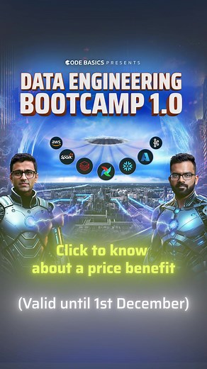 Get Data Engineering Bootcamp 1.0 now at ₹9,000! Price increases to...