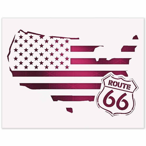 American Map Stencil - Reusable USA Template 10 Mil Mylar for Painting Decor | Lazy Stencils