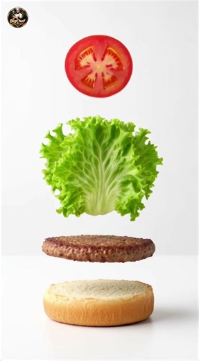 Perfect Burger Stack 🍔 ASMR Cooking #shorts #asmr #foodshorts #streetfood