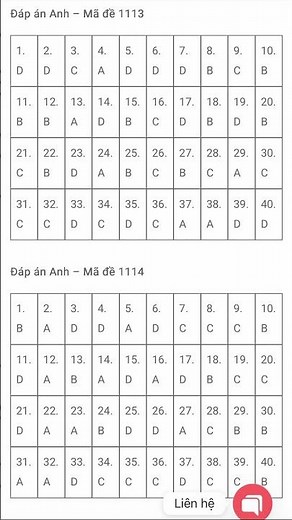 Đáp án đề thi tiếng Anh THPT 2026 tất cả các mã đề | Bee English #beeenglish #dapantienganhthpt2026