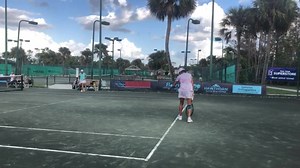 Exciting doubles match featuring Joanne Russell/Terry Solins and Bunnie Allare/Betsy Savitt at the Joanne Russell Cup at #ascflorida #tennis #sanchezcasal #tennisacademy #joannerussell | Emilio Sanchez Academy, Florida